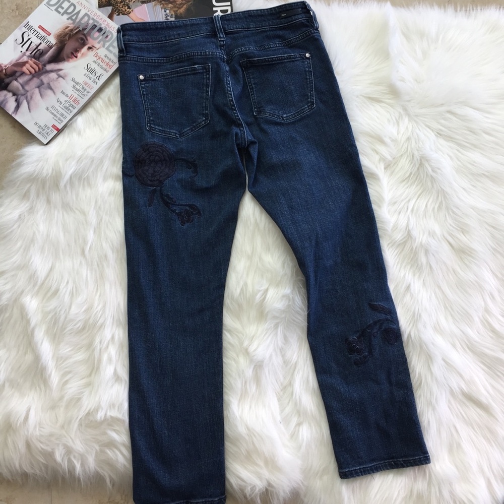 Pilcro and Letterpress Flower Embroidered Jeans - Picture 5 of 8